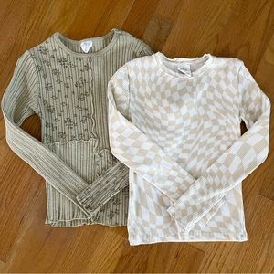 Zara Girls Bundle of 2 long sleeve shirts